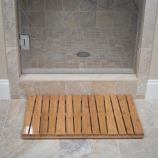 bamboo shower floor