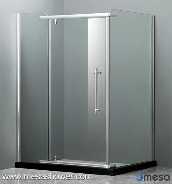 Bathroom Simple Design Corner Rectangular Less Framed Shower Door For Sale