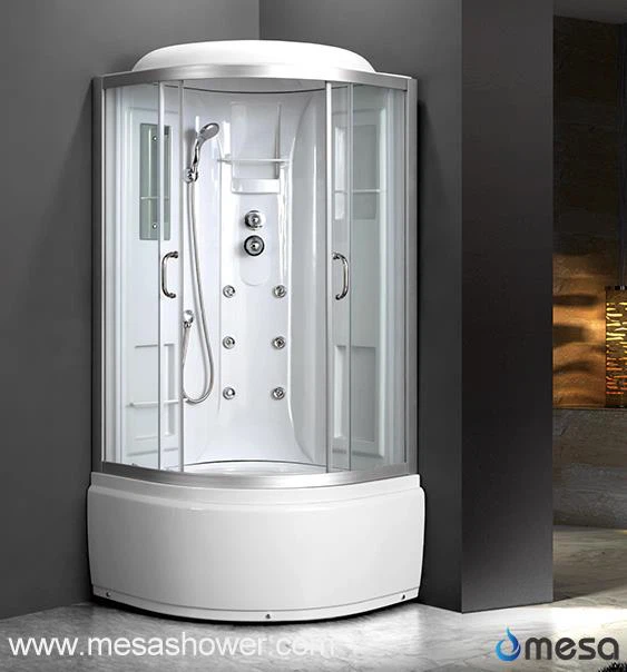 Corner Shower Stall With Acrylic Back Panel