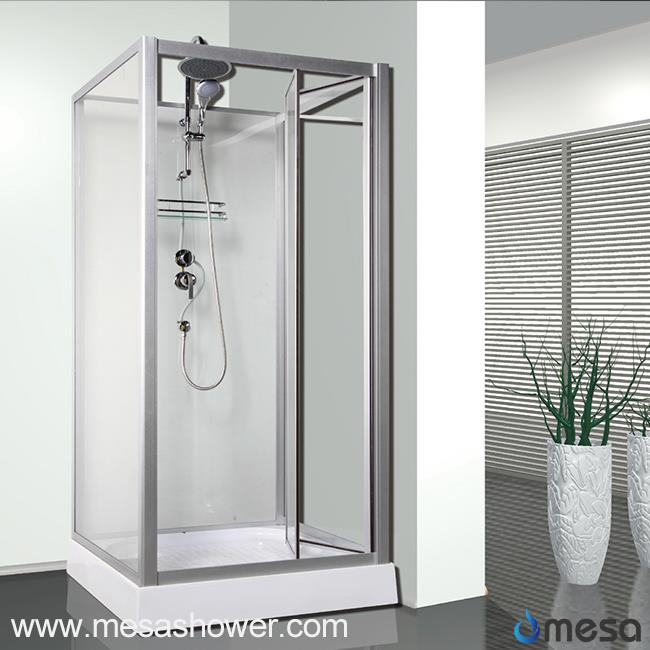 Very Simple Square Whole Shower Cabin without Roof MER-3806-1