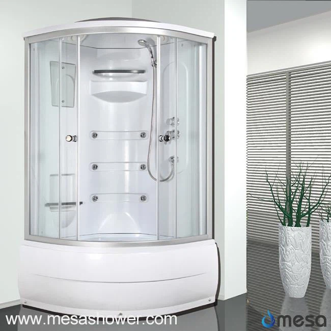 1/4 Round Corner High Tray Tub and Massage Shower Room Combo MER-8032
