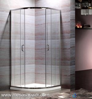 Fashion Design Corner Sector Transparent Glass Sliding Shower Enclosure