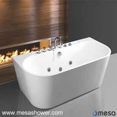2017 New Arrival Oval Inner Free Standing Acrylic Whirlpool Massage Bathroom Bath Tub