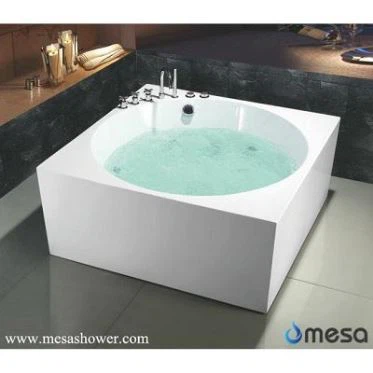2017 New Design Product Corner Installation Acrylic Whirlpool Hydro Massage Bathtub With 10 Years Wa