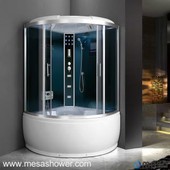Steam Jetted Corner Sector Shower Enclosure with Bathtub for Sale