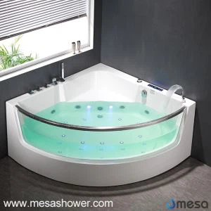 2017 Corner Sector Jetted Whirlpool Hot Acrylic Bathroom Bathtub