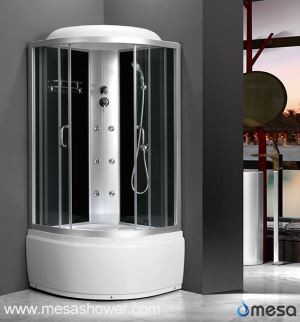 Shower Stall With Bath Tub For Soaking And Massage