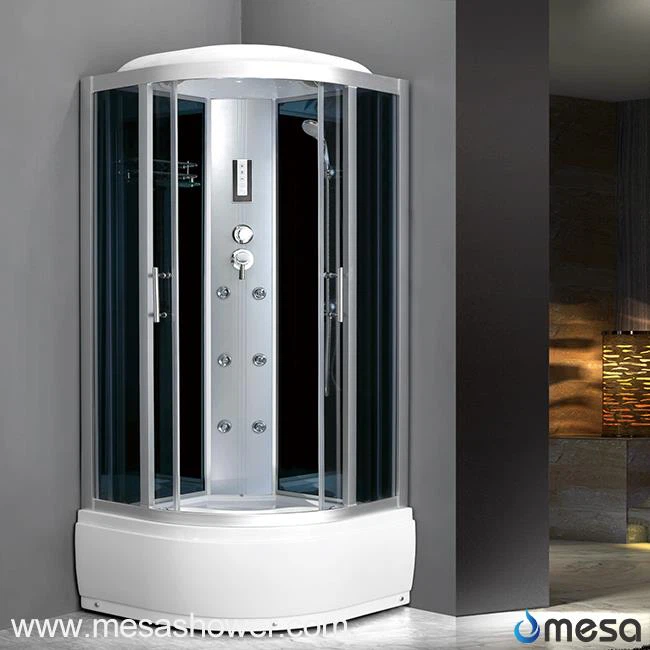 High Tray Jets Massage Shower Cabin with Glass Sliding Doors M-500-BS