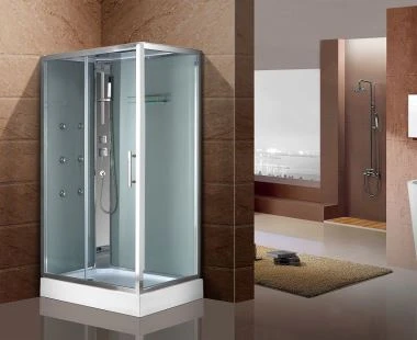 Corner Bath Small Shower Cabin
