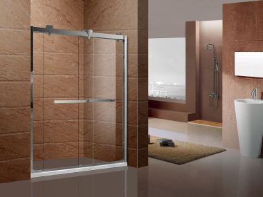 Corner glass shower doors